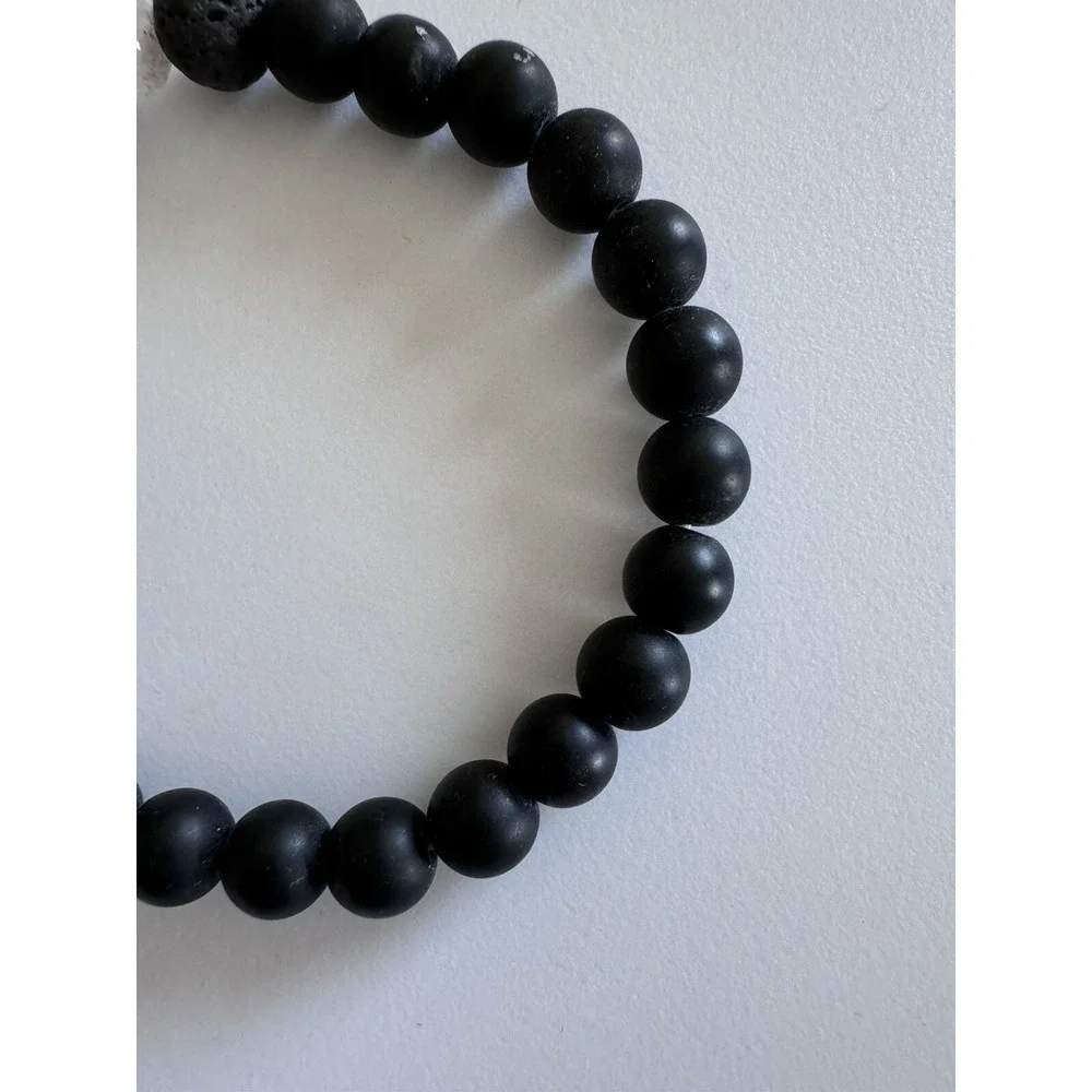 Natural Mixed Moonstone Gemstone Crystal Stretch Bracelet With Beads